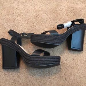 Justfab black heels